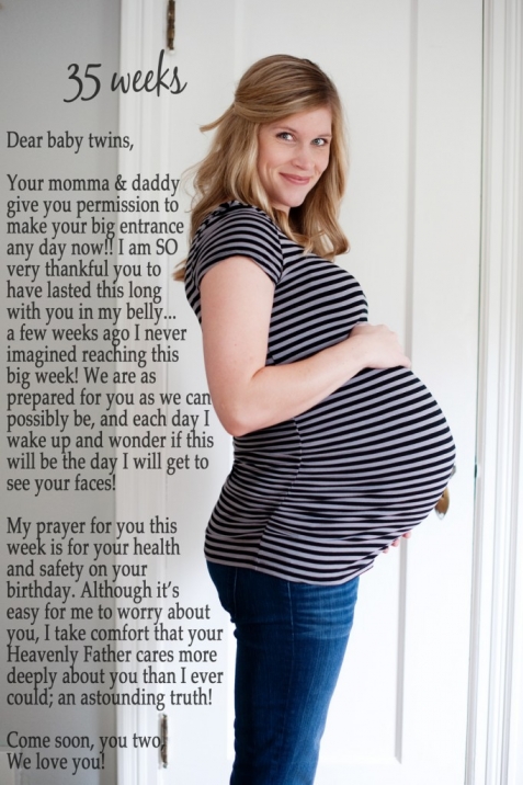35 haftalik ikiz gebe anne adayi